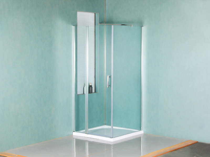 RSQB Pivot Duschabtrennung aus klarem gehärtetem Glas